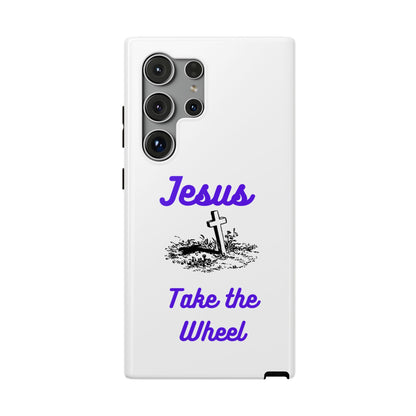 Jesus Take the Wheel Phone Case — Christian Impact-Resistant iPhone Case