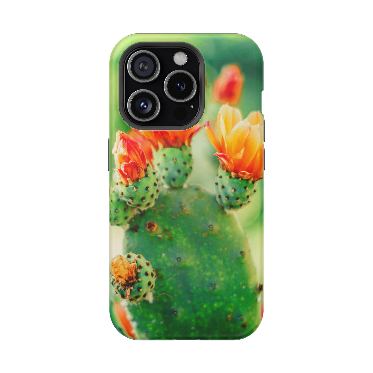 Cactus Bloom Phone Case — Impact-Resistant Floral iPhone Cover