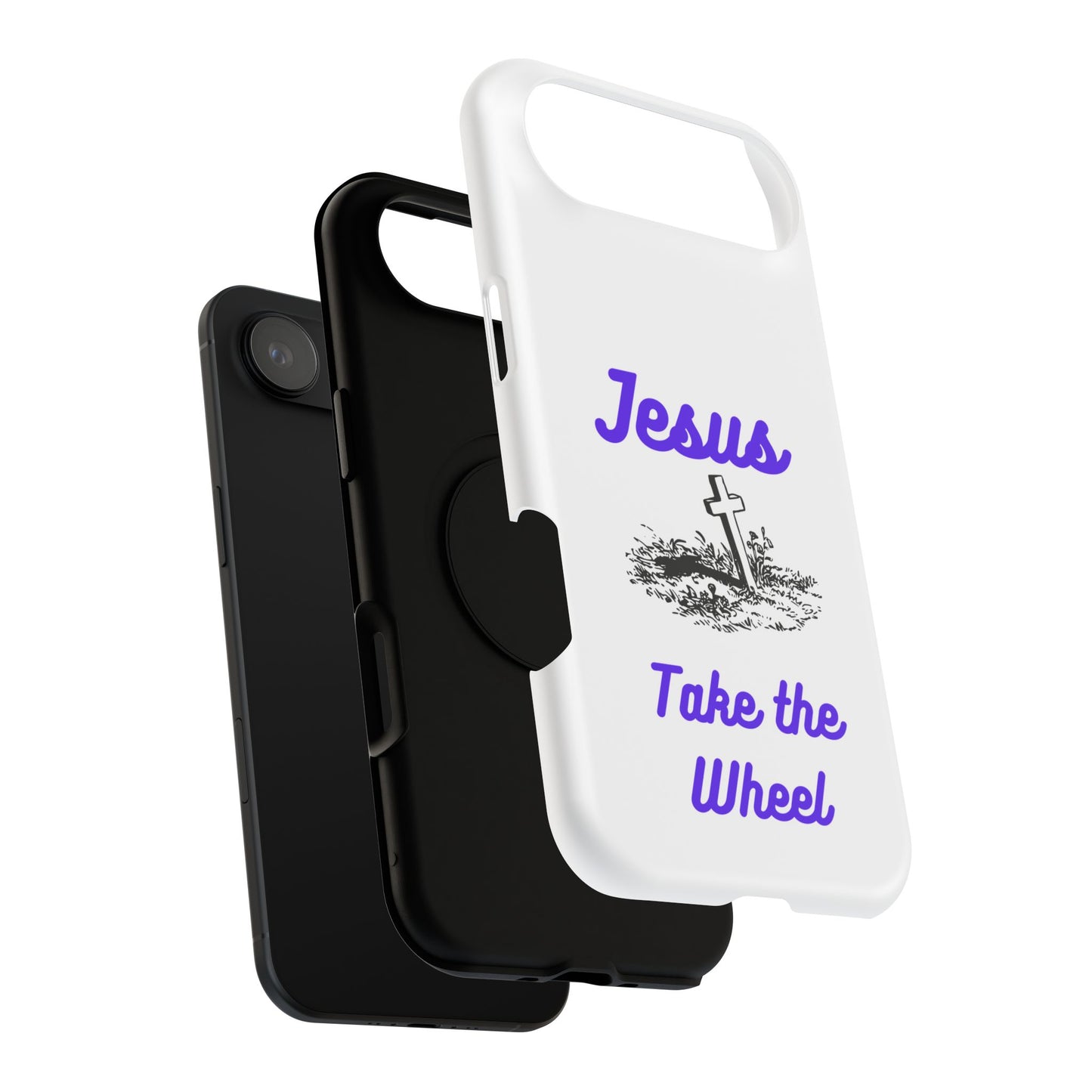 Jesus Take the Wheel Phone Case — Christian Impact-Resistant iPhone Case