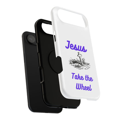 Jesus Take the Wheel Phone Case — Christian Impact-Resistant iPhone Case