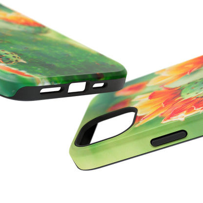Cactus Bloom Phone Case — Impact-Resistant Floral iPhone Cover