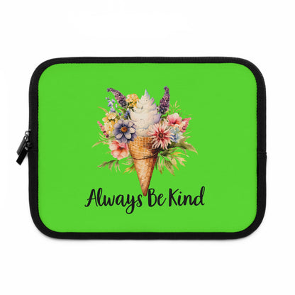 Always Be Kind Floral Laptop Sleeve