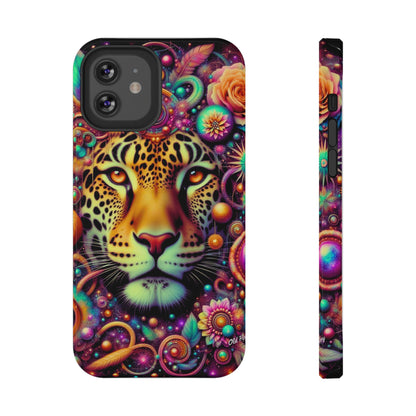 Leopard Psychedelic Phone Case — Vibrant Impact-Resistant iPhone Cover