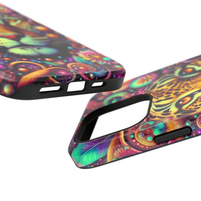 Leopard Psychedelic Phone Case — Vibrant Impact-Resistant iPhone Cover