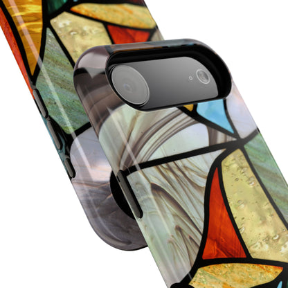 Stained Glass Impact Phone Case — Colorful Mosaic Protective Cover