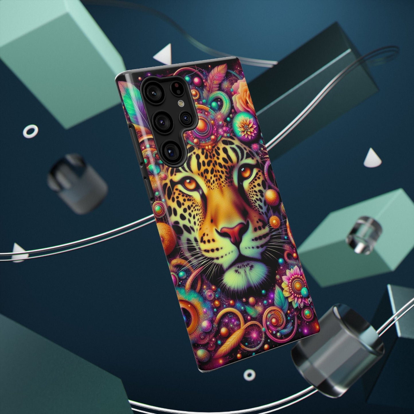 Leopard Psychedelic Phone Case — Vibrant Impact-Resistant iPhone Cover