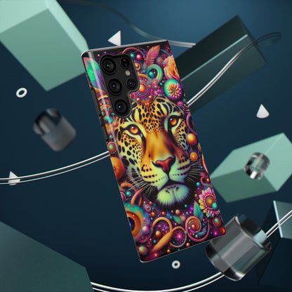 Leopard Psychedelic Phone Case — Vibrant Impact-Resistant iPhone Cover