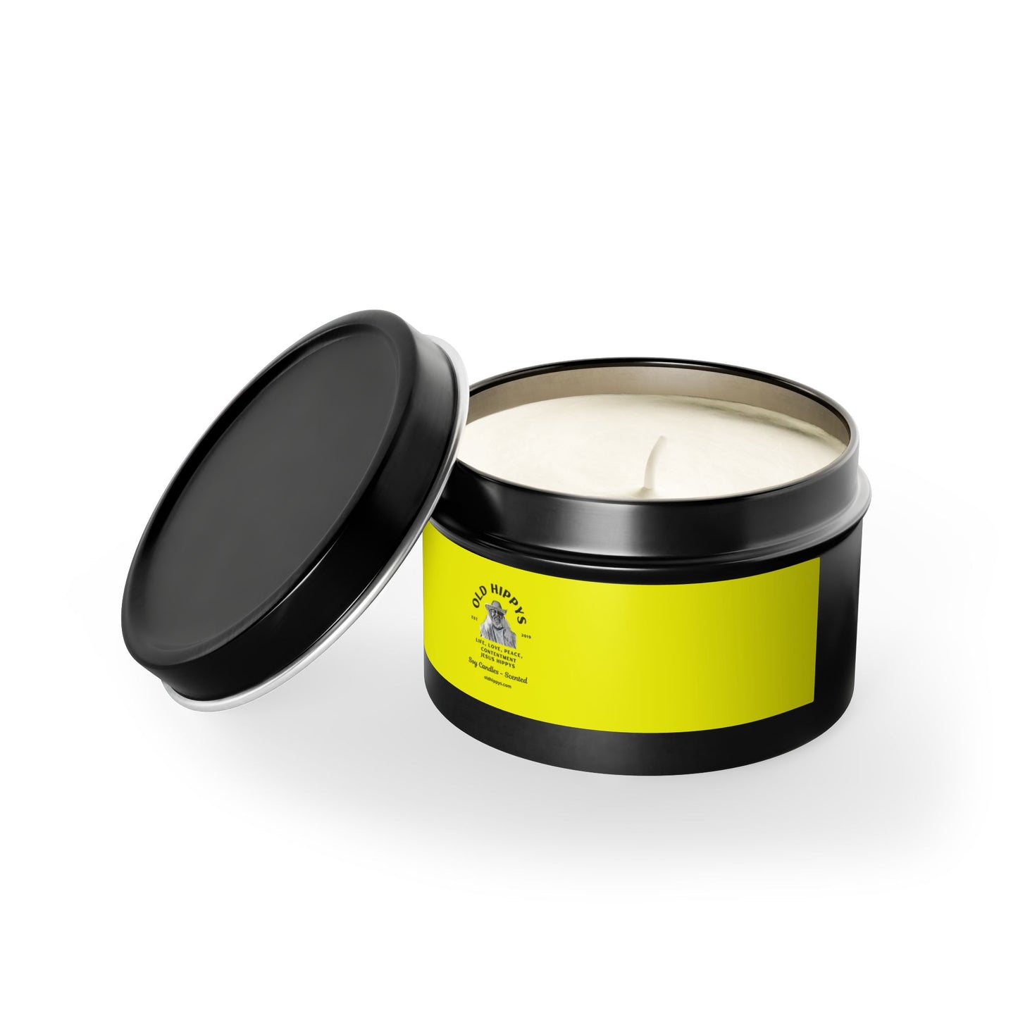 Scented Tin Candle — Bright Citrus Soy Candle from Old Hippys