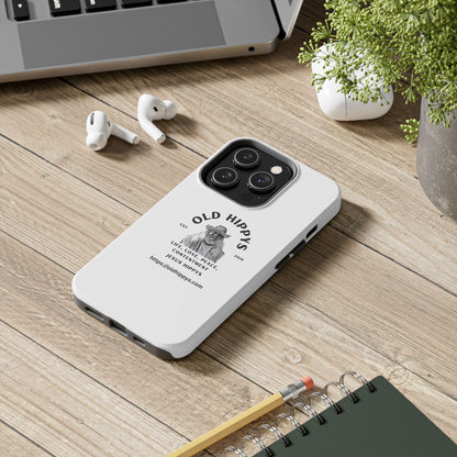Old Hippys Phone Case — 'Life, Love, Peace, Contentment' Tough Protective Case