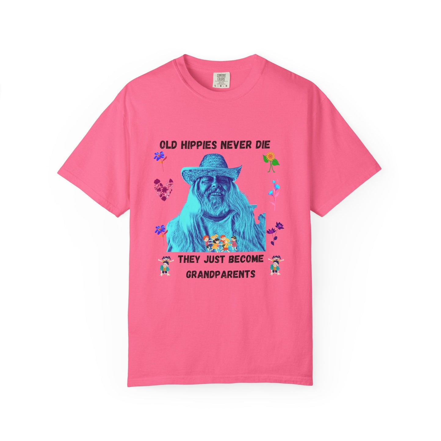 Hippie Grandparent T-Shirt — 'Mark Your Transition from Young Hippie to Hippie Grandparent'