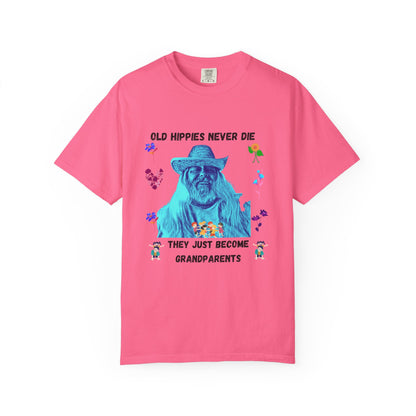 Hippie Grandparent T-Shirt — 'Mark Your Transition from Young Hippie to Hippie Grandparent'