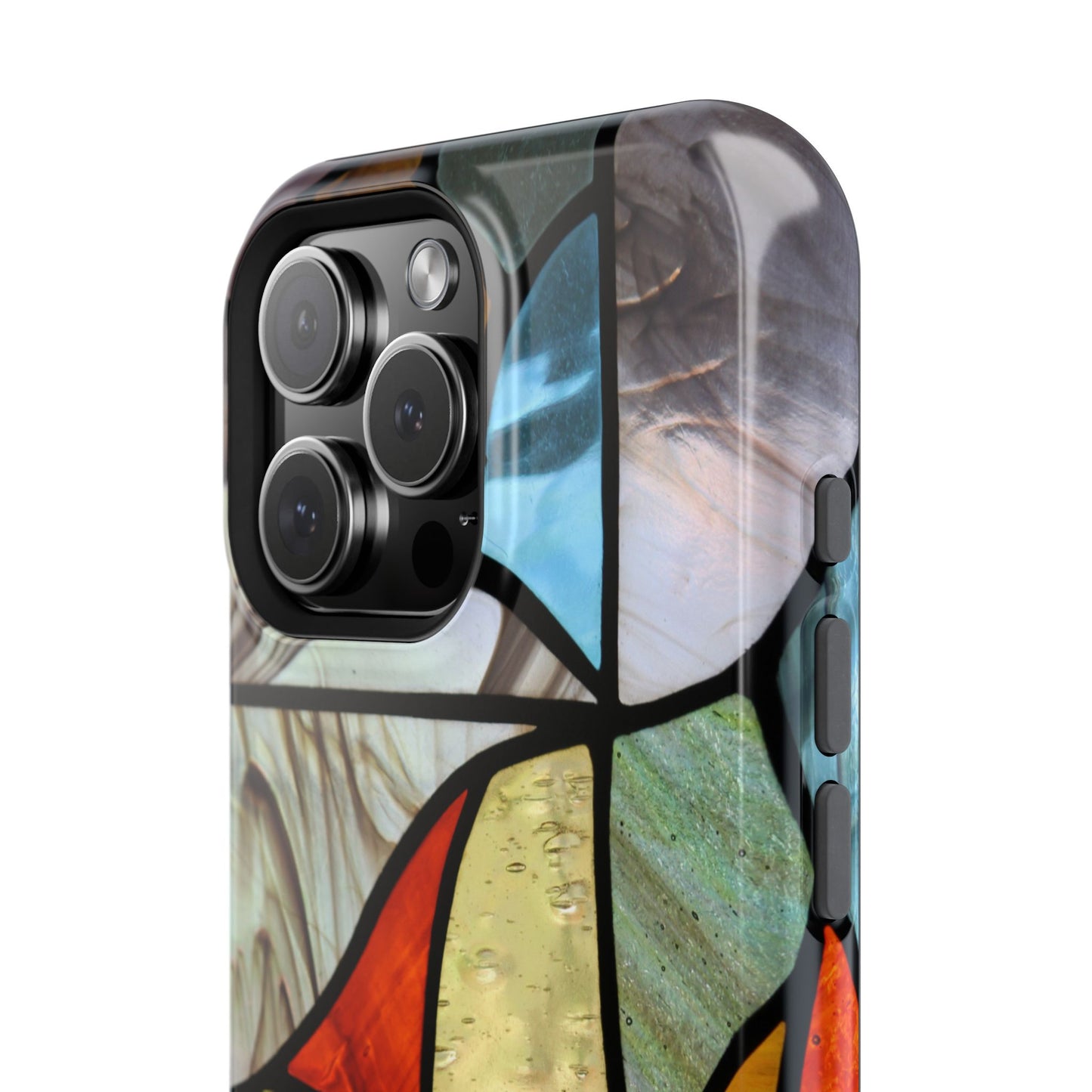 Stained Glass Impact Phone Case — Colorful Mosaic Protective Cover