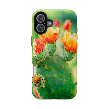 Cactus Bloom Phone Case — Impact-Resistant Floral iPhone Cover