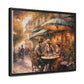 Paris Cafe Framed Canvas Wrap