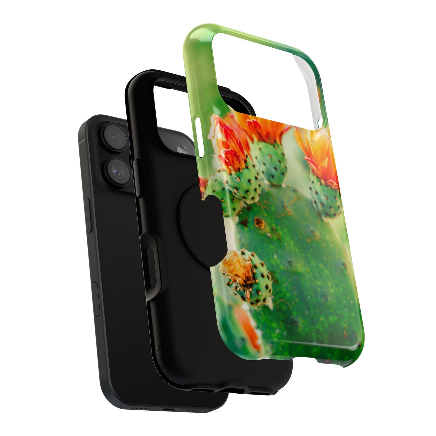 Cactus Bloom Phone Case — Impact-Resistant Floral iPhone Cover