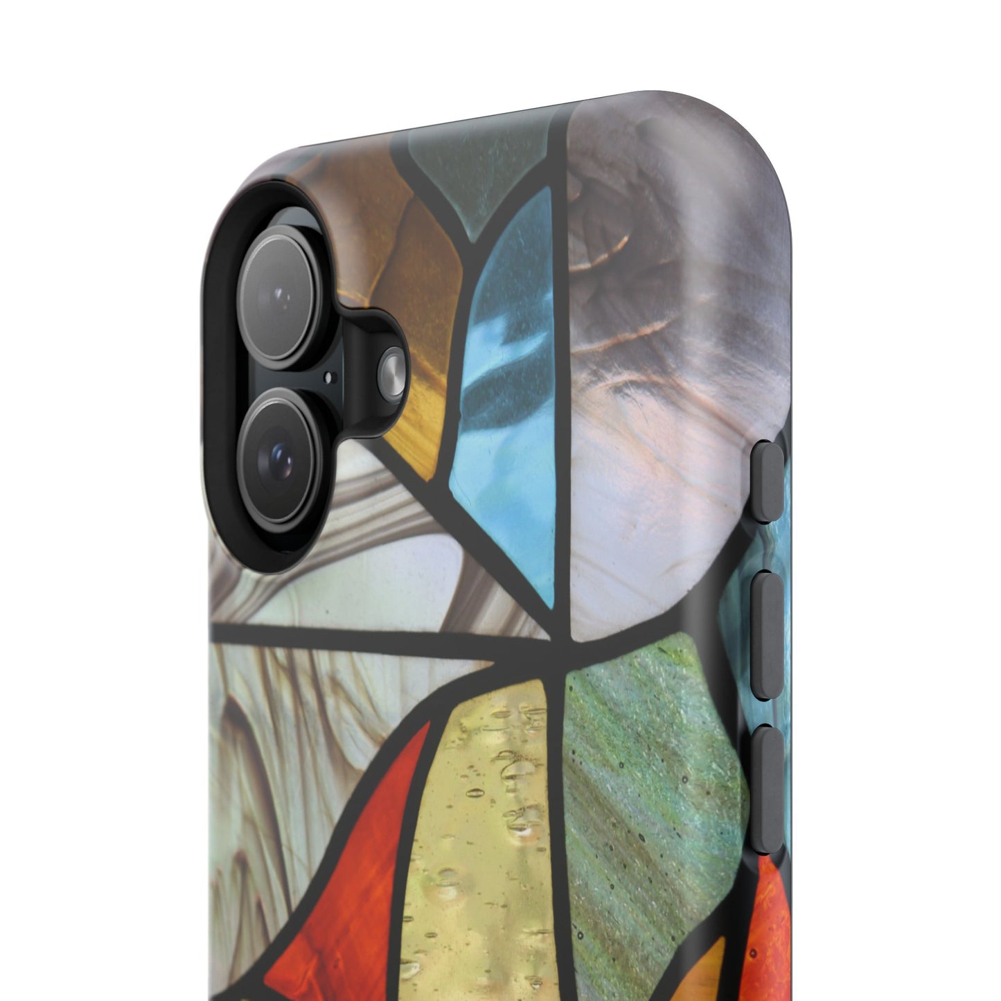 Stained Glass Impact Phone Case — Colorful Mosaic Protective Cover