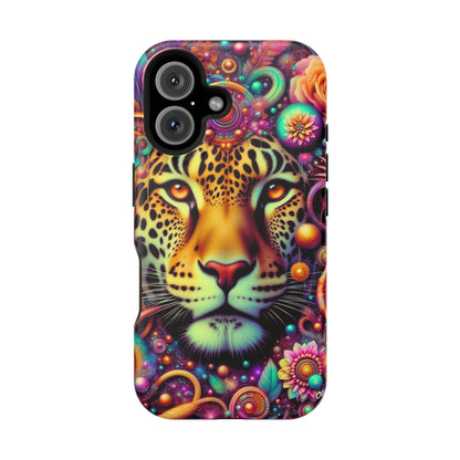 Leopard Psychedelic Phone Case — Vibrant Impact-Resistant iPhone Cover