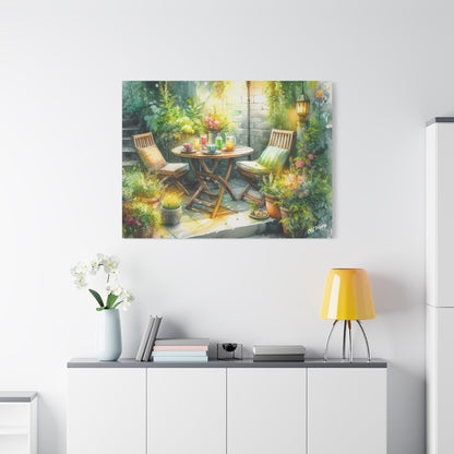Serene Garden #1 Canvas Wrap
