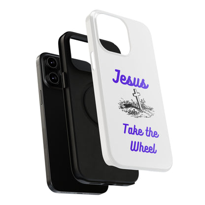 Jesus Take the Wheel Phone Case — Christian Impact-Resistant iPhone Case