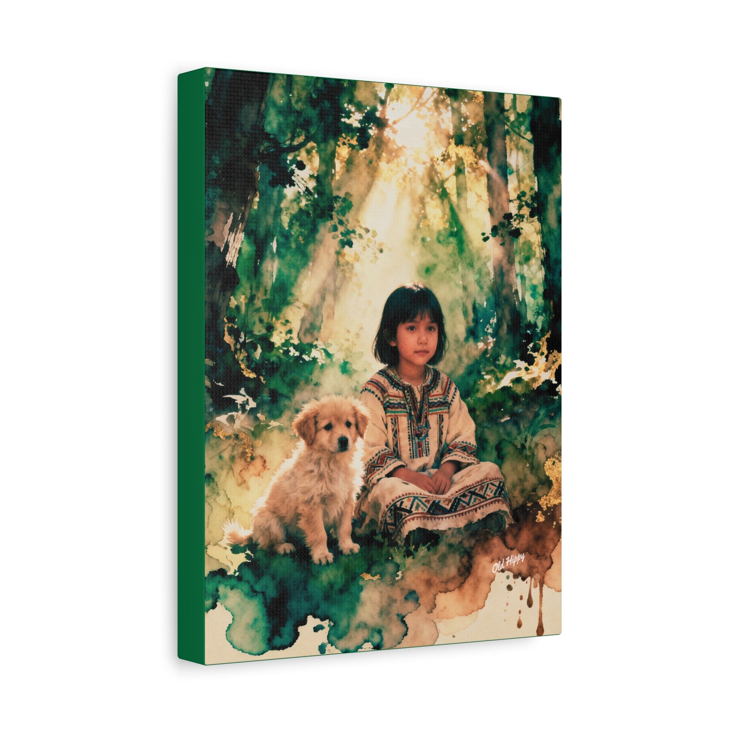 Reflections with a Friend AI Canvas by Old Hippy