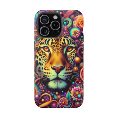Leopard Psychedelic Phone Case — Vibrant Impact-Resistant iPhone Cover