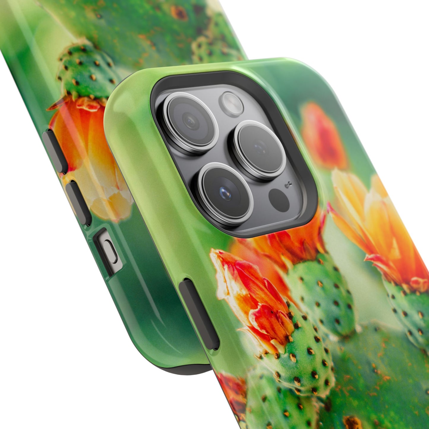 Cactus Bloom Phone Case — Impact-Resistant Floral iPhone Cover