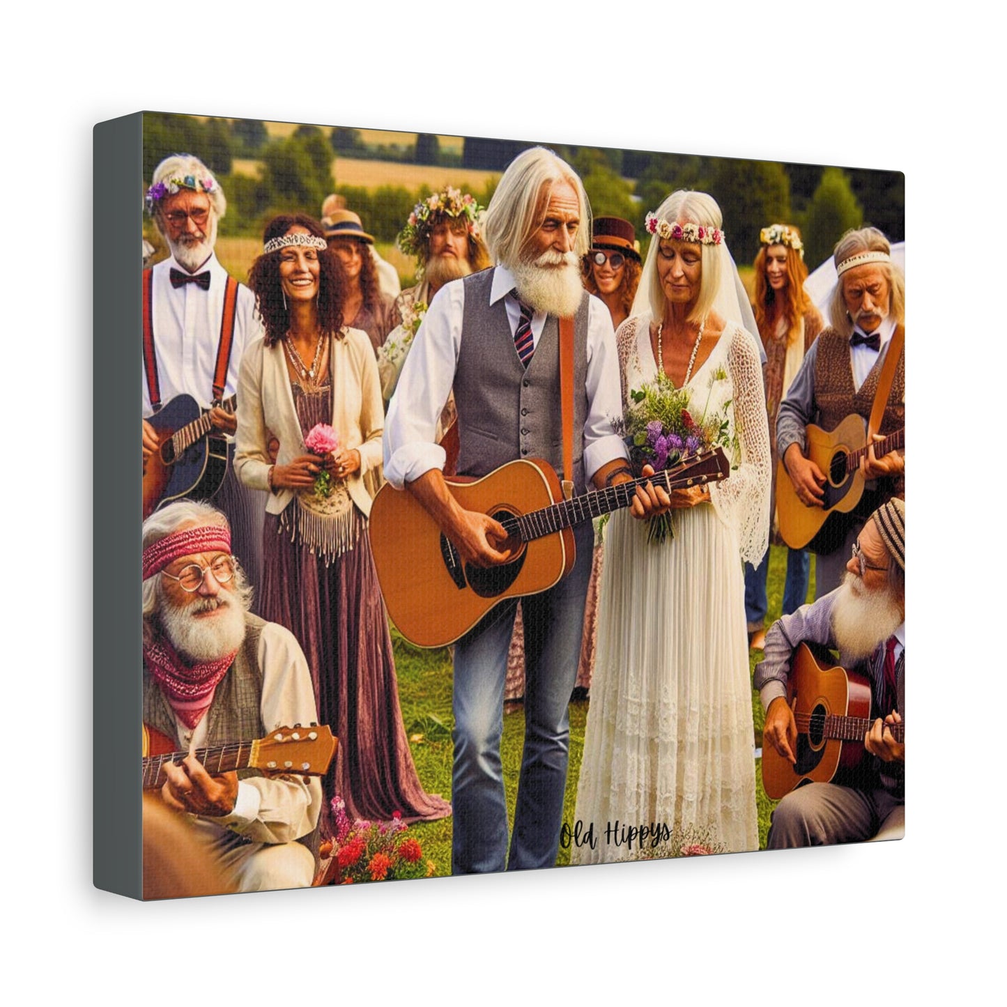 Never Too Old for Love Canvas Wall Art