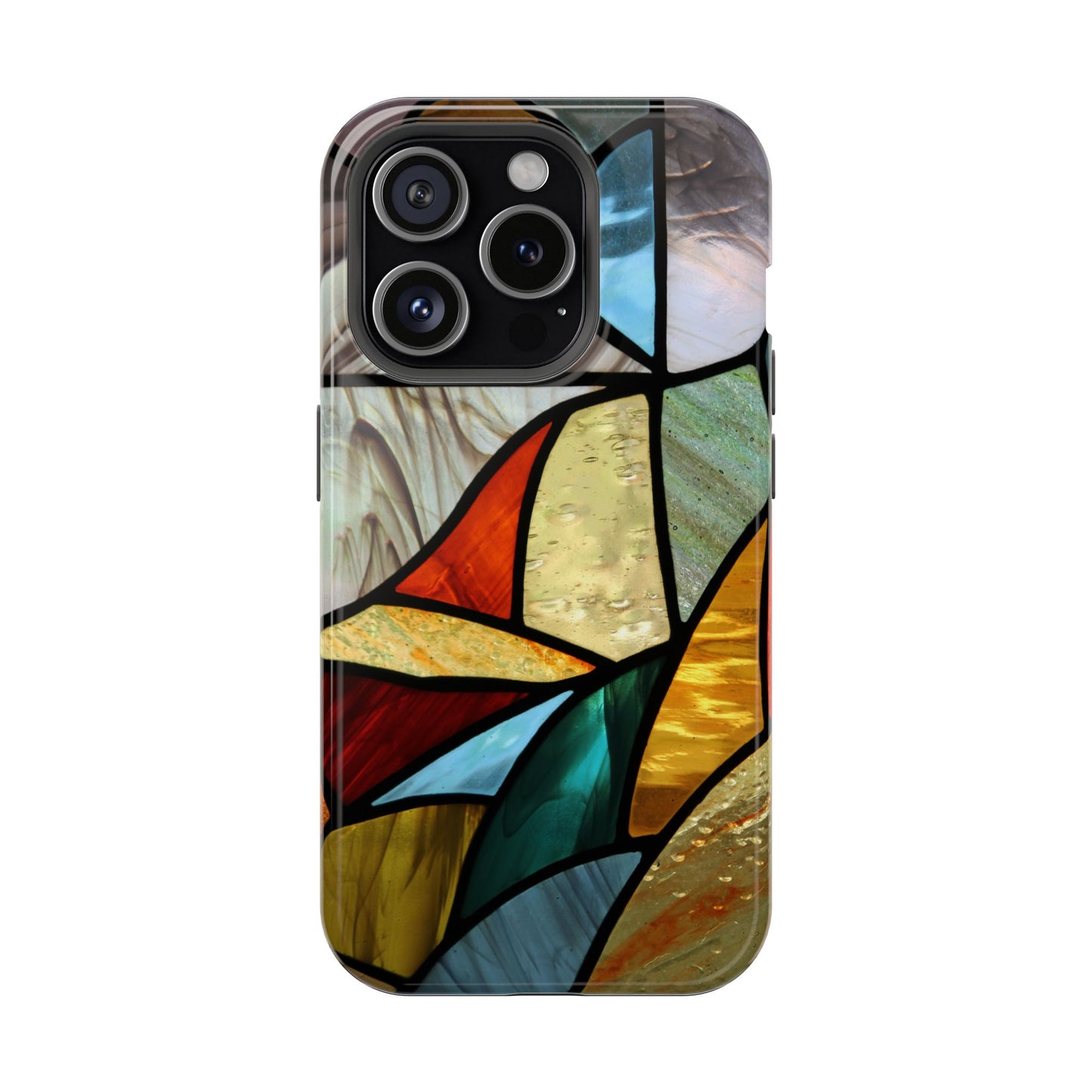 Stained Glass Impact Phone Case — Colorful Mosaic Protective Cover