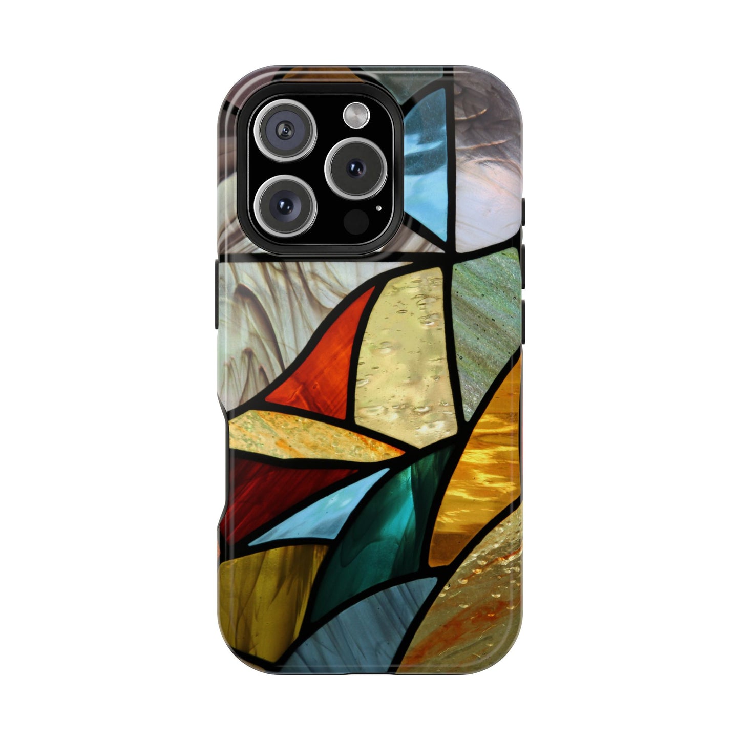 Stained Glass Impact Phone Case — Colorful Mosaic Protective Cover