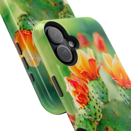 Cactus Bloom Phone Case — Impact-Resistant Floral iPhone Cover