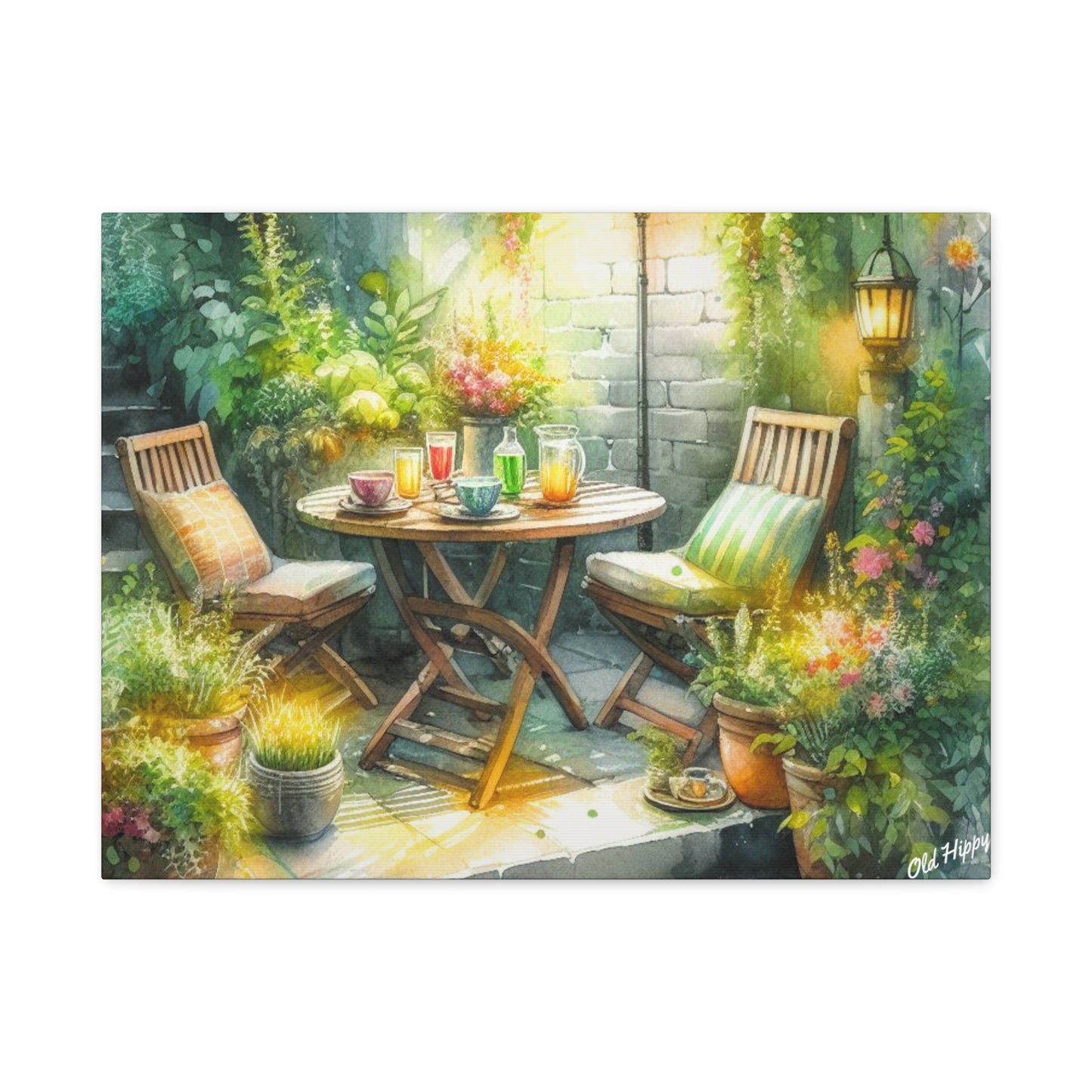 Serene Garden #1 Canvas Wrap