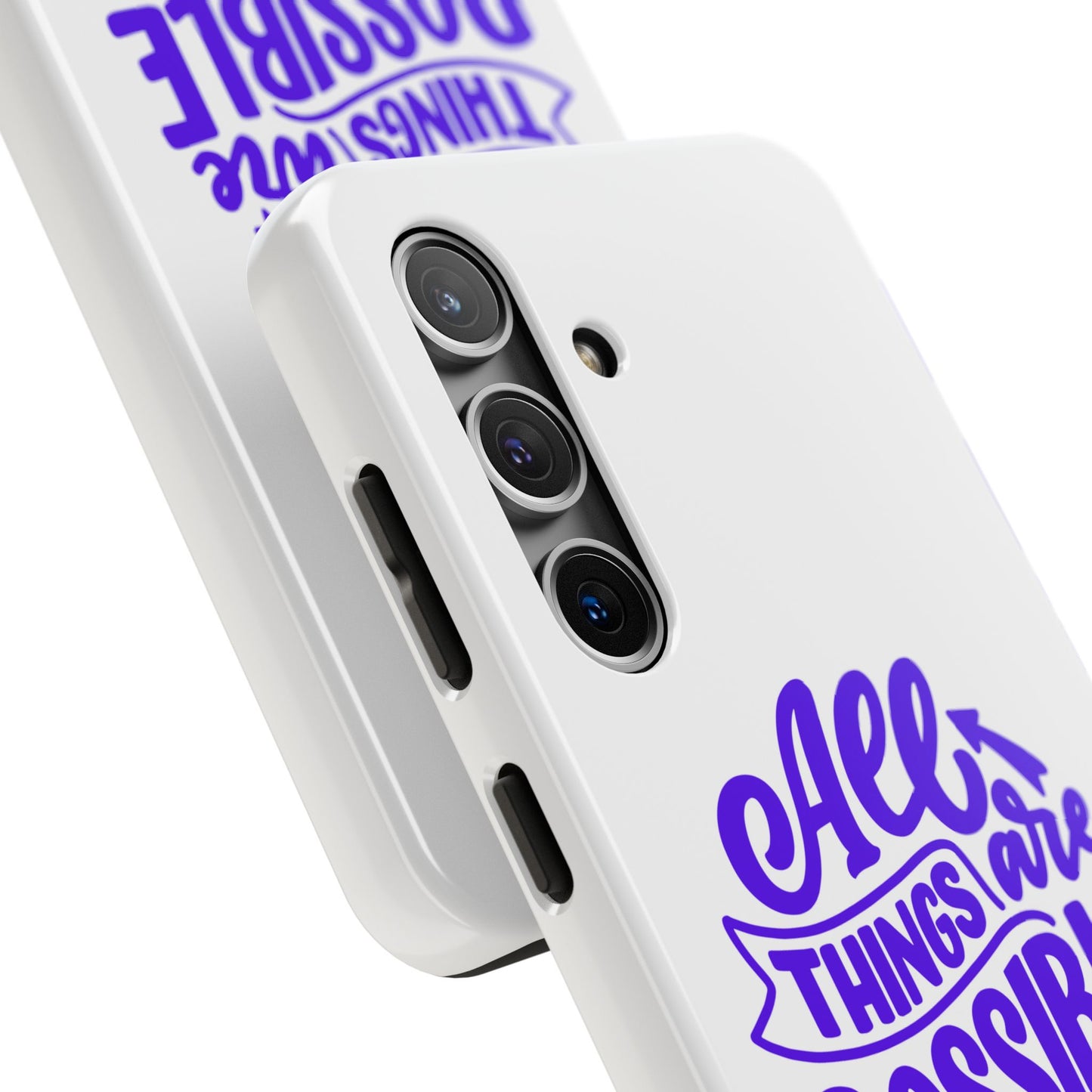 "All Things Are Possible If You Believe" (Mark 9:33) Christian Inspirational Protective Case