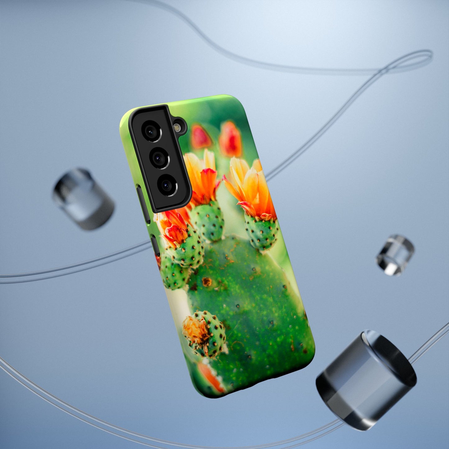 Cactus Bloom Phone Case — Impact-Resistant Floral iPhone Cover