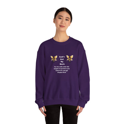 God's Got  My Back Crewneck Sweatshirt
