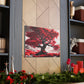 Flaming Red Tree Canvas Gallery Wrap