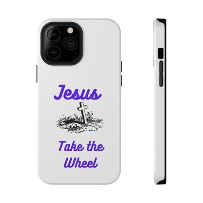 Jesus Take the Wheel Phone Case — Christian Impact-Resistant iPhone Case