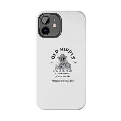 Old Hippys Phone Case — 'Life, Love, Peace, Contentment' Tough Protective Case