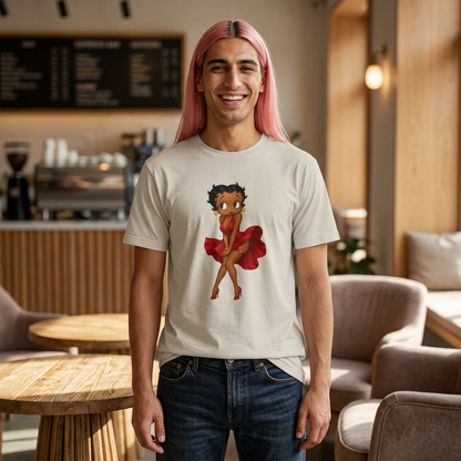 Betty Boop2 — Red Dress Retro Graphic Tee