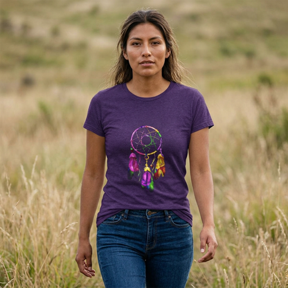 Boho Neon Dreamcatcher - Colorful Spiritual Native-Inspired TShirt