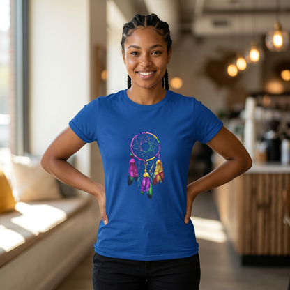 Boho Neon Dreamcatcher - Colorful Spiritual Native-Inspired TShirt