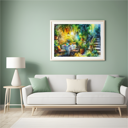 Serene Garden #2 Fine Art by Old Hippy