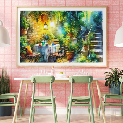 Serene Garden #2 Fine Art by Old Hippy