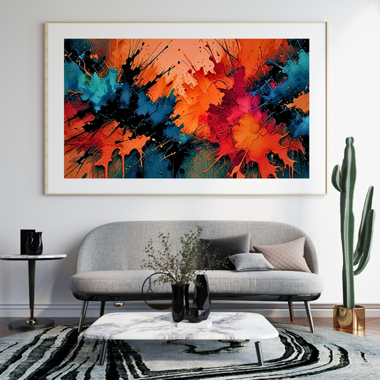 When Love Feels Like Leaving Abstract AI Fine Art Print by Old Hippy