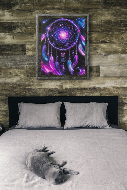 Cosmic Dreamcatcher Boho Fine Art Print