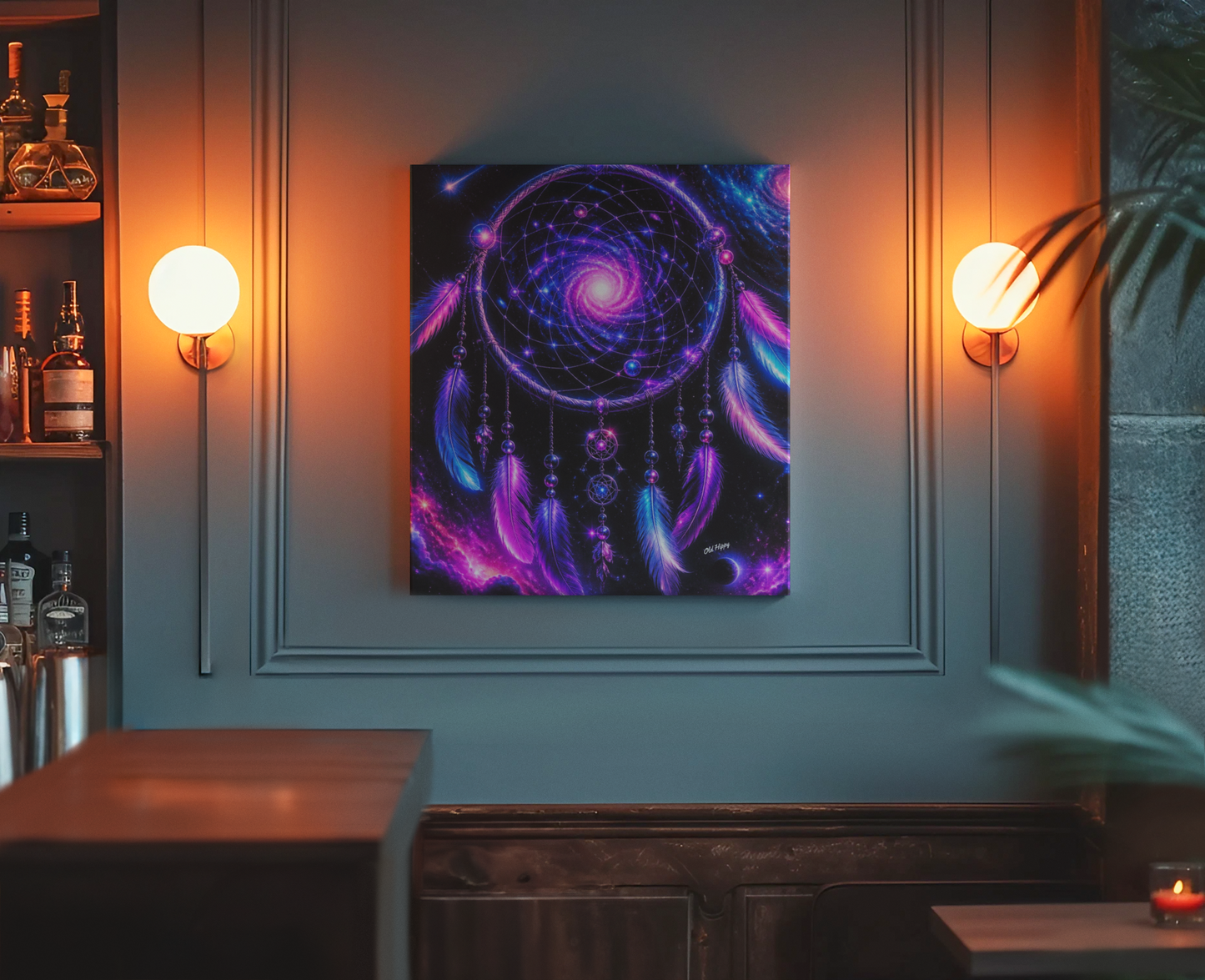 Cosmic Dreamcatcher Boho Fine Art Print