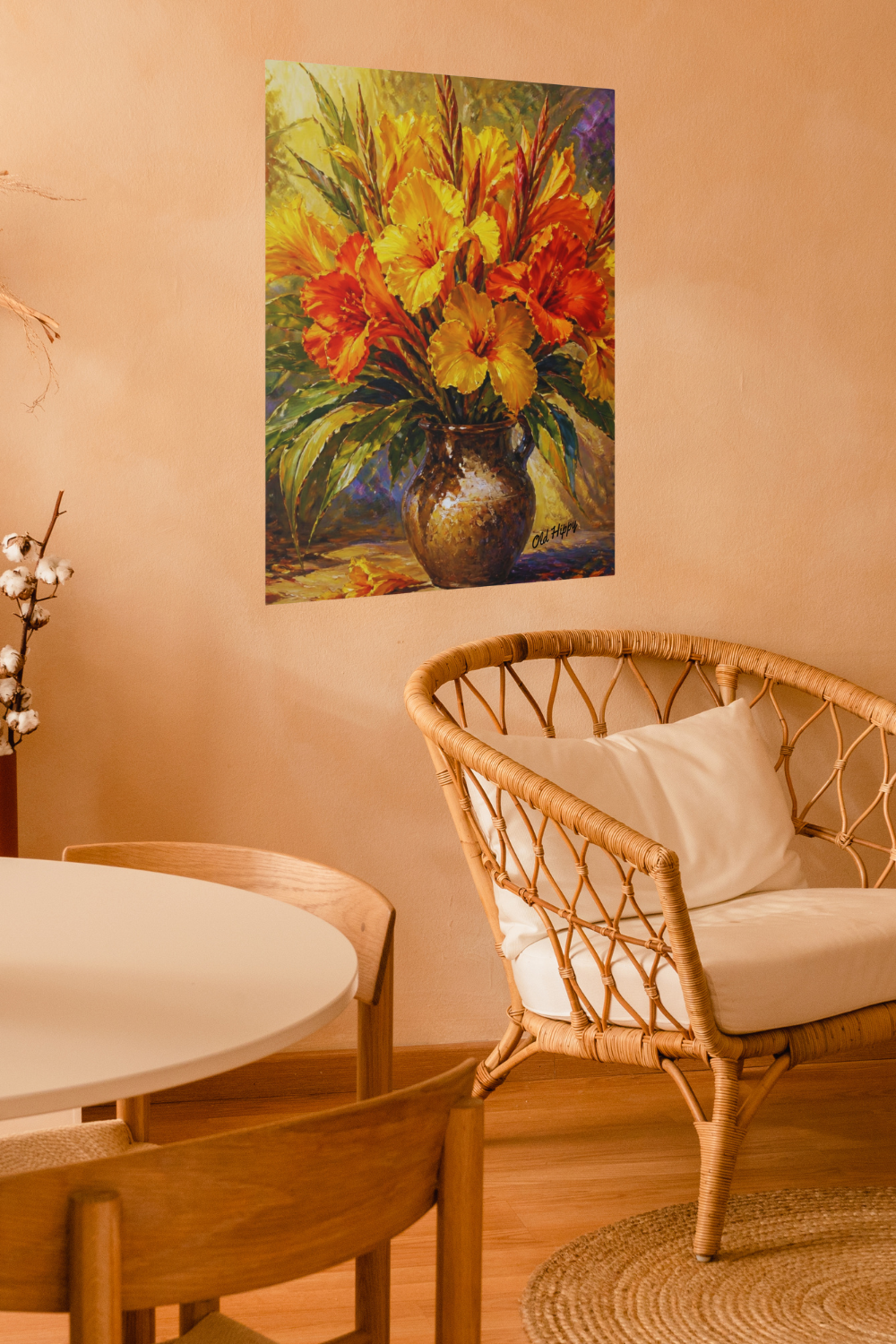“Golden Canna Symphony” Canvas