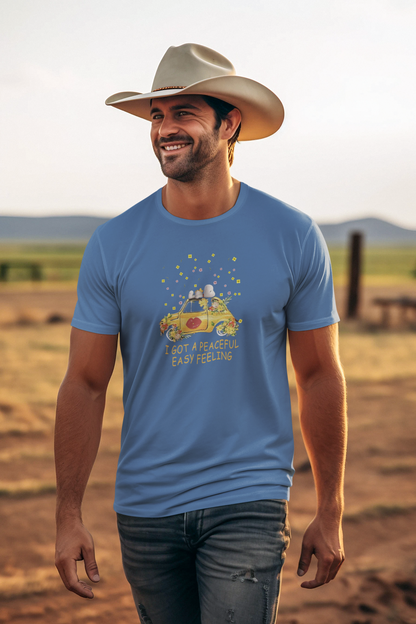 Snoopy 'Peaceful Easy Feeling' T-Shirt — VW Beetle Retro Lyrics Tee