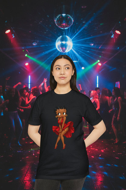 Betty Boop2 — Red Dress Retro Graphic Tee