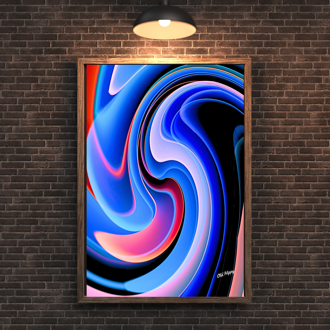 Currents of Creation Archival Giclee Print by Old Hippy
