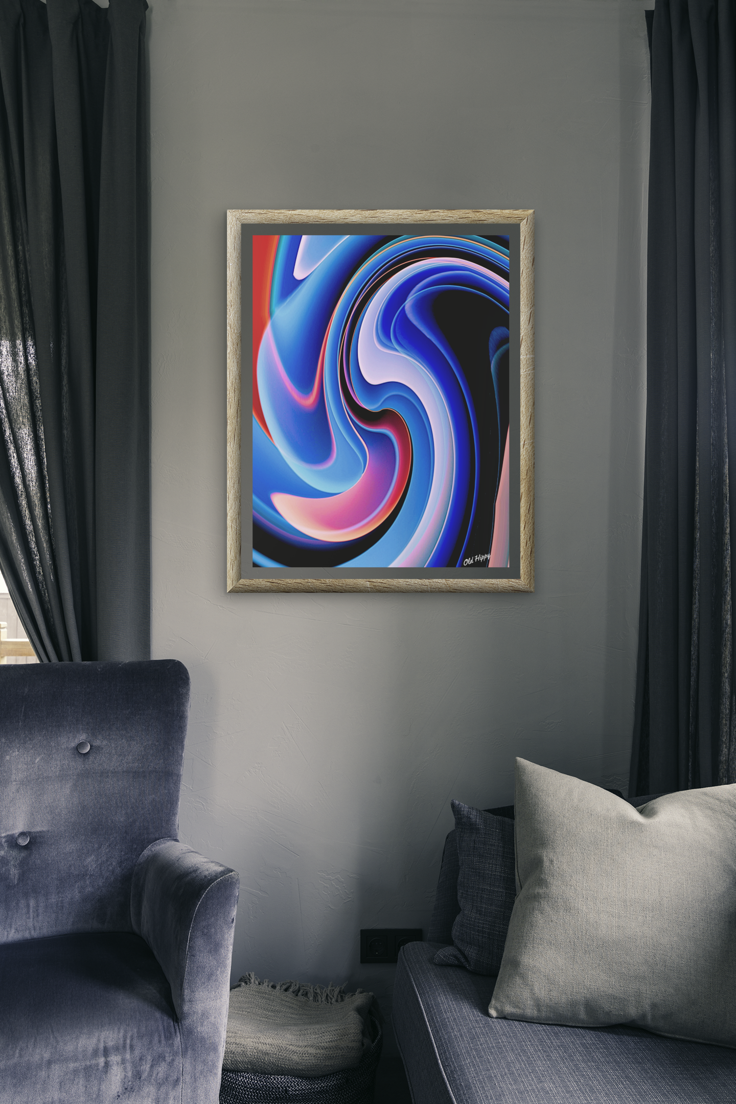 Currents of Creation Archival Giclee Print by Old Hippy
